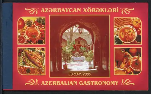 Aserbaidschan Markenheft mit 610-611 postfrisch Cept 2005 #HX387