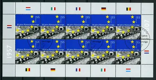 Bund Zehnerbogen 2593 Bonn Ersttagssonderstempel #IM155