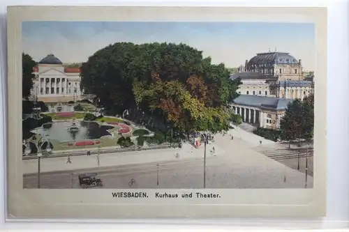 AK Wiesbaden Kurhaus und Theater #PI100