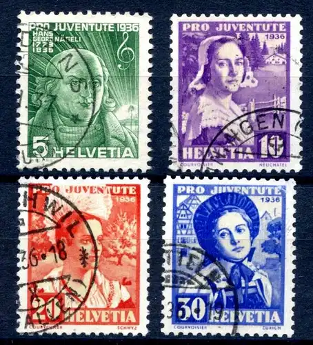 Schweiz 306-309 gestempelt #HX452
