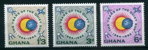 Ghana 185-187 postfrisch Satelliten #IM436
