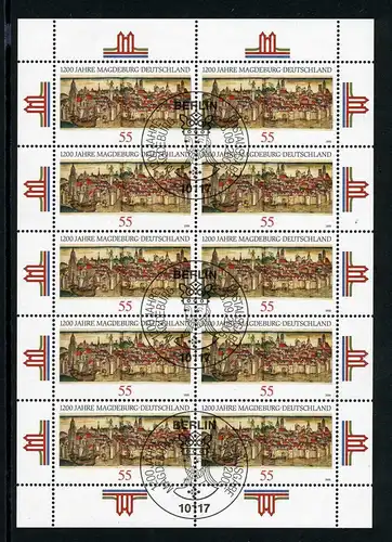 Bund Zehnerbogen 2487 Berlin Ersttagssonderstempel #IM315