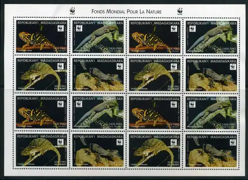 Madagaskar KB 2313-2316 postfrisch Echsen #IT525