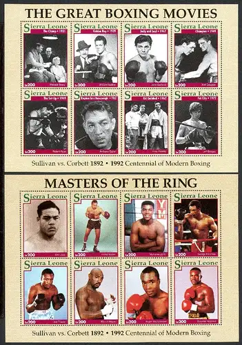 Sierra Leone Kleinbögen 1963-1978 postfrisch Boxweltmeister #IN981