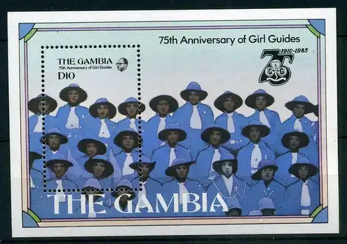 Gambia Block 19 postfrisch Pfadfinder #IM438