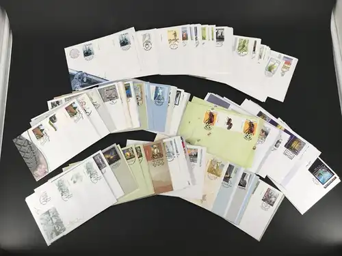 Aland Lot mit 125 FDC mit Zwischensteg-Marken aus 2000-2011 #HL032