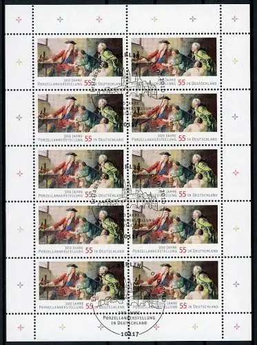 Bund Zehnerbogen 2805 Berlin Ersttagssonderstempel #IS545