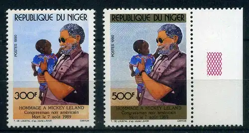 Niger 1095-96 postfrisch M. Leland #IM474