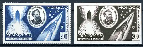 Monaco 522 postfrisch + ungezähnter Schwarzdruck #IM483