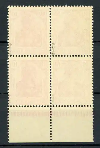 Deutsches Reich 4er Block Unterrand 71 postfrisch gepr. Jäschke #IA249
