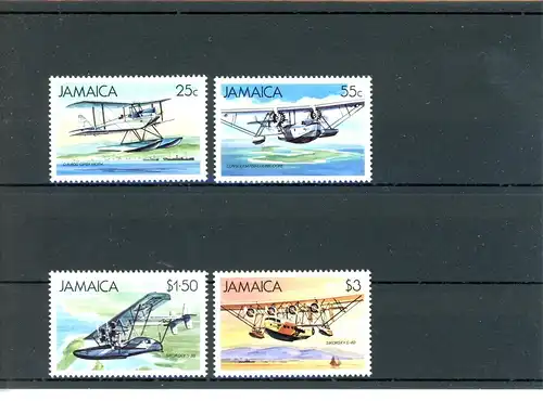 Jamaika 851-54 postfrisch Flugzeug #GI266