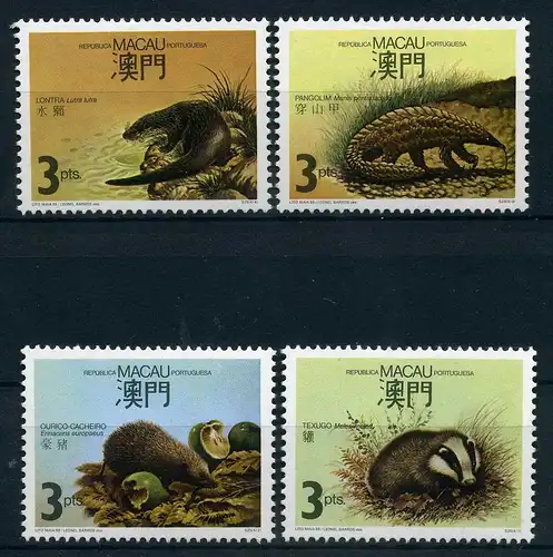 Macau 589-592 Wildtiere #IM448