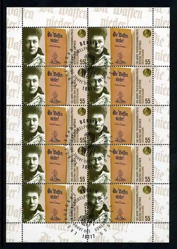 Bund Zehnerbogen 2495 Berlin Ersttagssonderstempel #IM314