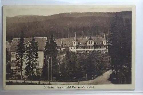 AK Schierke (Oberharz) Hotel Brocken-Scheideck #PI230