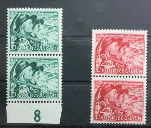 Deutsches Reich 684-685 postfrisch als senkrechtes Paar #UK743