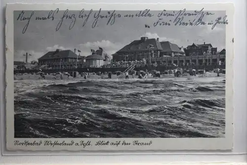 AK Nordseebad Westerland auf Sylt Altmarkt Blick auf den Strand #PI098