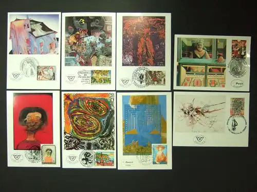 Österreich 8 Maximum - Künstler Karten "Moderne Kunst in Österreich" #IM412