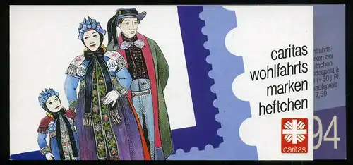 Bund Markenheftchen Caritas 1994 mit 1759 gestempelt Bonn #IM424