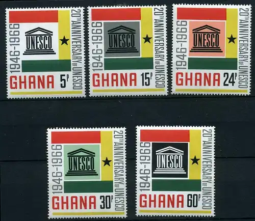 Ghana 274-278 postfrisch Unesco #IM433