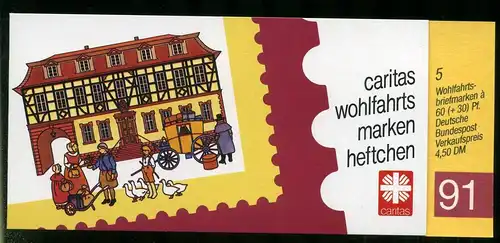 Bund Markenheftchen 1564 postfrisch Caritas #IM422