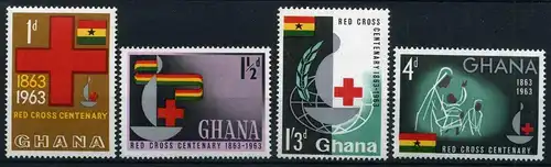 Ghana 145-148 postfrisch Rotes Kreuz #IM437