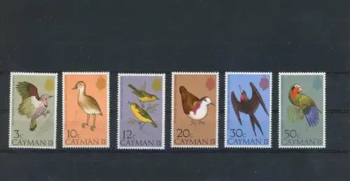 Kaimaninseln 350-355 postfrisch Vögel #JD333