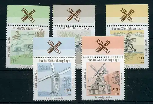 Bund Oberrand 1948-1952 postfrisch Windmühle #IM456