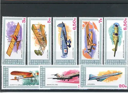 Guinea 850-57 postfrisch Flugzeug #GI259