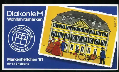 Bund Diakonie Markenheft 1991 mit 1567 postfrisch #IT636