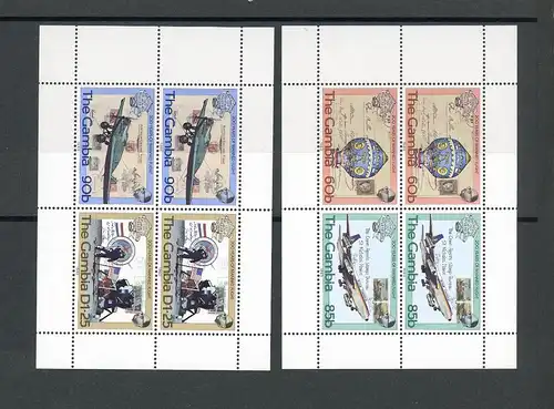 Gambia Markenheft 491-494 postfrisch Flugzeug #GI267