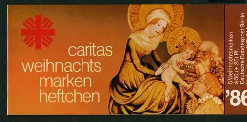 Berlin Caritas Markenheftchen 1986 769 Berlin Ersttagssonderstempel #IS705