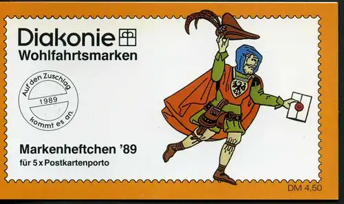 Berlin Diakonie Markenheftchen 1989 852 Berlin Ersttagssonderstempel #IS712