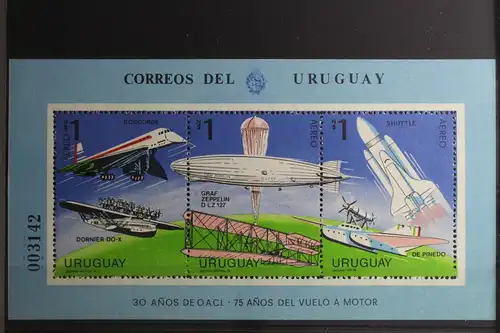 Uruguay Block 38 mit 1496-1498 postfrisch #UL143