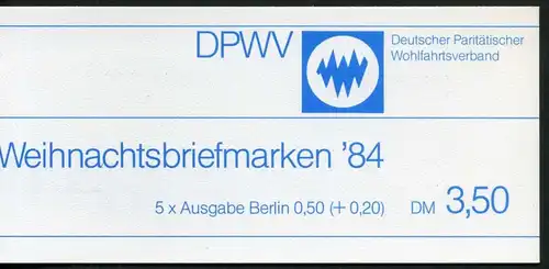 Berlin Markenheftchen DPWV 729 gestempelt Berlin #IT610