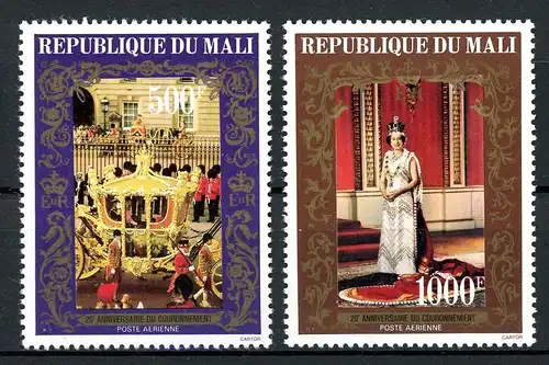 Mali 663-64 postfrisch Königshaus Großbritannien #IS820
