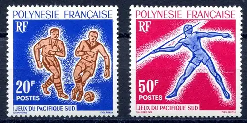 franz. Polynesien 28-29 postfrisch Sport #IS687
