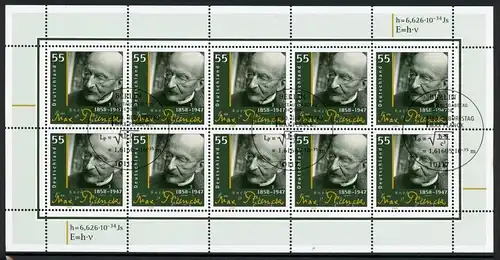 Bund Zehnerbogen 2658 Berlin Ersttagssonderstempel #IM338