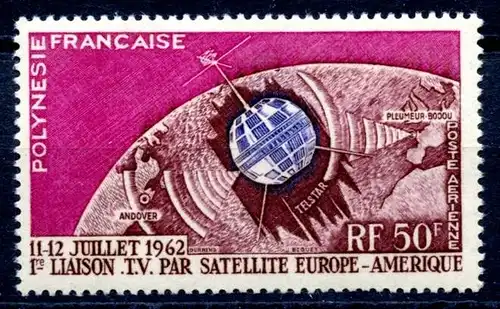 franz. Polynesien 23 postfrisch Satelliten #IS697