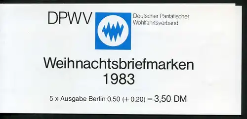 Berlin Markenheftchen DPWV 707 gestempelt Berlin #IT611