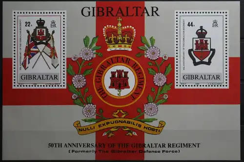 Gibraltar Block 12 mit 568 postfrisch #UM058