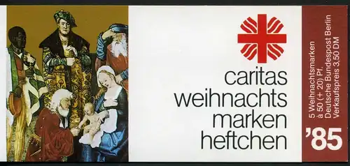 Berlin Caritas Markenheftchen 1985 749 Berlin Ersttagssonderstempel #IS709