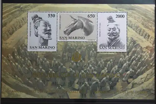 San Marino Block 10 mit 1345-1347 postfrisch #UK224