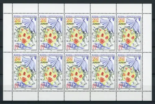 Bosnien und Herzegowina 265 postfrisch Cept 2002 Kleinbogen #IS783