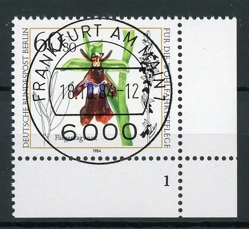 Berlin 725 Formnummer 1 gestempelt Frankfurt #IS788