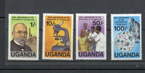 Uganda 319-322 postfrisch Wissenschaft #IN162