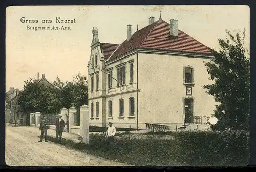 AK Kaarst Rhein-Kreis Neuss Bürgermeister-Amt um 1900 #IN207