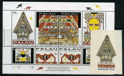 Palau 474-482 postfrisch Asiatische Kunst #IT590