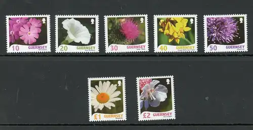 Guernsey 1172-1178 postfrisch Blumen #IN165