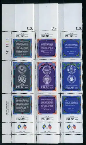 Palau 197-205 postfrisch Wappen #IT586