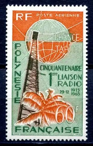 franz. Polynesien 51 postfrisch Radio #IS718